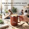 Mini Thermal Coffee Mug with Handle 304 Stainless Steel Insulated Tumbler Leakproof Portable Travel Cup Thermos Water Bottle