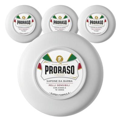 Jabón de afeitar Proraso Sensitive Blanco, 4 unidades, 150 ml