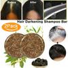 2Pcs Handmade Soap Shampoo Natural Polygonum Essence Hair Darkening Shampoo