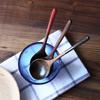 Japanese Style Spoon Solid Wood Tableware Log Wooden Spoon Portable Round Lipstick Handle Small Spoon