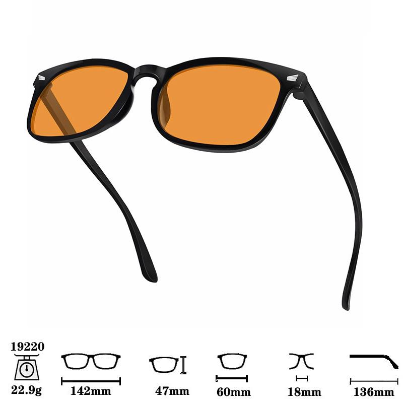 Anti-UV & Anti-Radiation Sleep Glasses with Red-Orange Lenses & Blue Light Protection