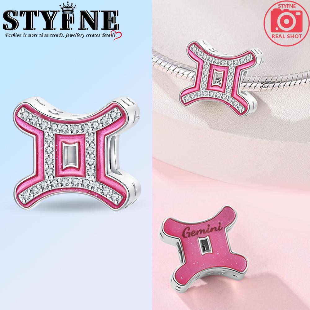 Copper Metal 12 Constellation Bead Components Charm Bead Component Compatible With Authentic Original Bracelet High Quality Fine Jewelry Designed For
