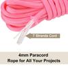 Rebower 550 Paracord Rope 10ft (approx. 3 M) 4mm Thin