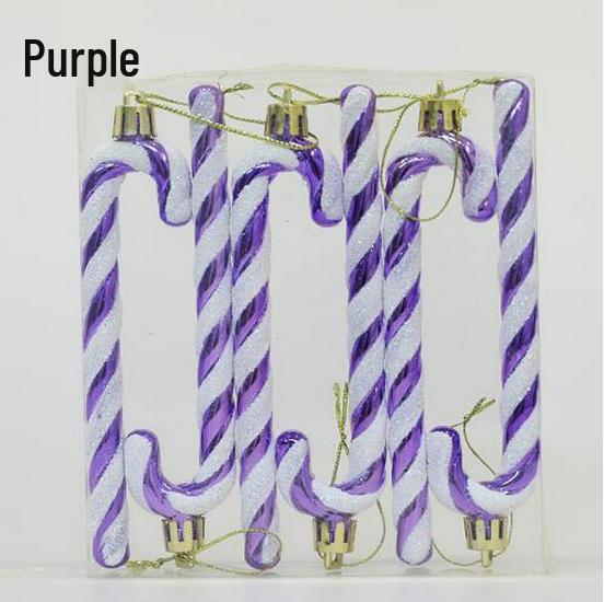 Plastic Candy Cane Christmas Ornaments - Festive Holiday Decorations and Gifts