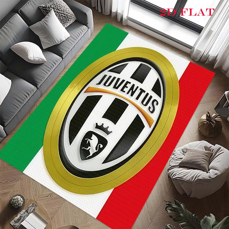 Tappeto Rug Juve per Soggiorno Camera da Letto Casa Decorazione Divano, Tappetino Antiscivolo per Giochi Bambini