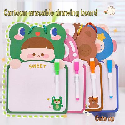 Children's Double-Sided Cartoon Whiteboard: Erasable Doodle Board for Early Education and Student Gift