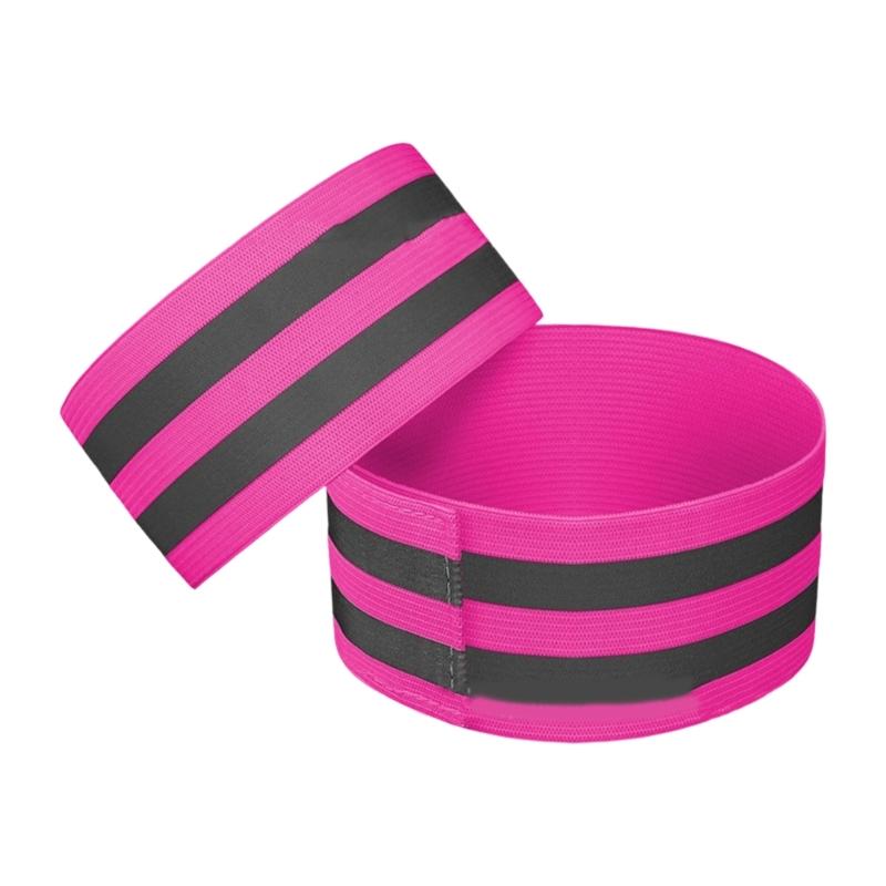 Reflective Bandages Ankle Leg Straps Cycling Comfortable Reflective Straps for Enhances Night Visibilities