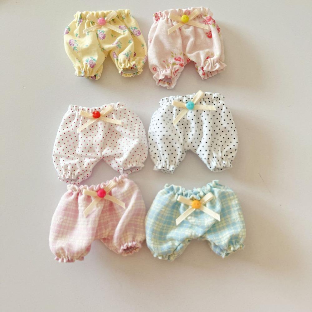 Small Fresh Cute Style Doll Clothes 10-15Cm Cotton Doll Shorts Doll Pants Handmade Doll Clothes Pants Accessories