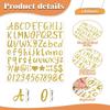 8SETS /648 Gold Letter Sticker, Glitter Letter Sticker 1 Inch, Self Adhesive Waterproof Vinyl  DIY Crafts, Gift Packaging, Signs, and More