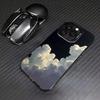 White Cloud Phone Case   for iPhone 16 15 14 13 Pro 12 11 Pro Xs X XR Max 8 7 SE Laser Hard PC+TPU Cases Back Cover