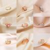 Temperament Simple Design Sense Niche Ring, Fashionable Personality High Sense Diamond Ring Women
