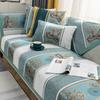 Cuscino per Divano Universale Quattro Stagioni in Ciniglia Antiscivolo Jacquard con Bordo Avvolgente Allargato Decorazione Asciugamano per Divano Soggiorno Copridivano