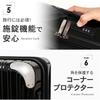 Expandable Suitcase Black Black [Konan Original] KWH14-0323-BK