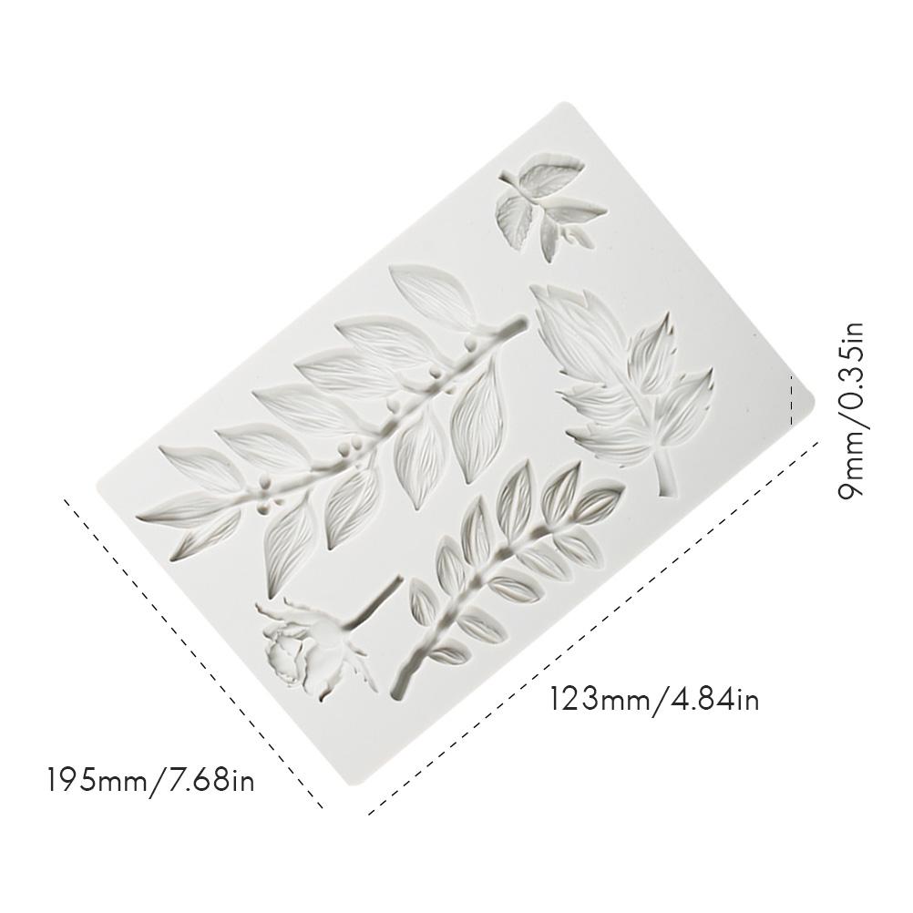 Leaf Shape Silicone Mold Fondant Cake Decorating Tools Home Baking Tool