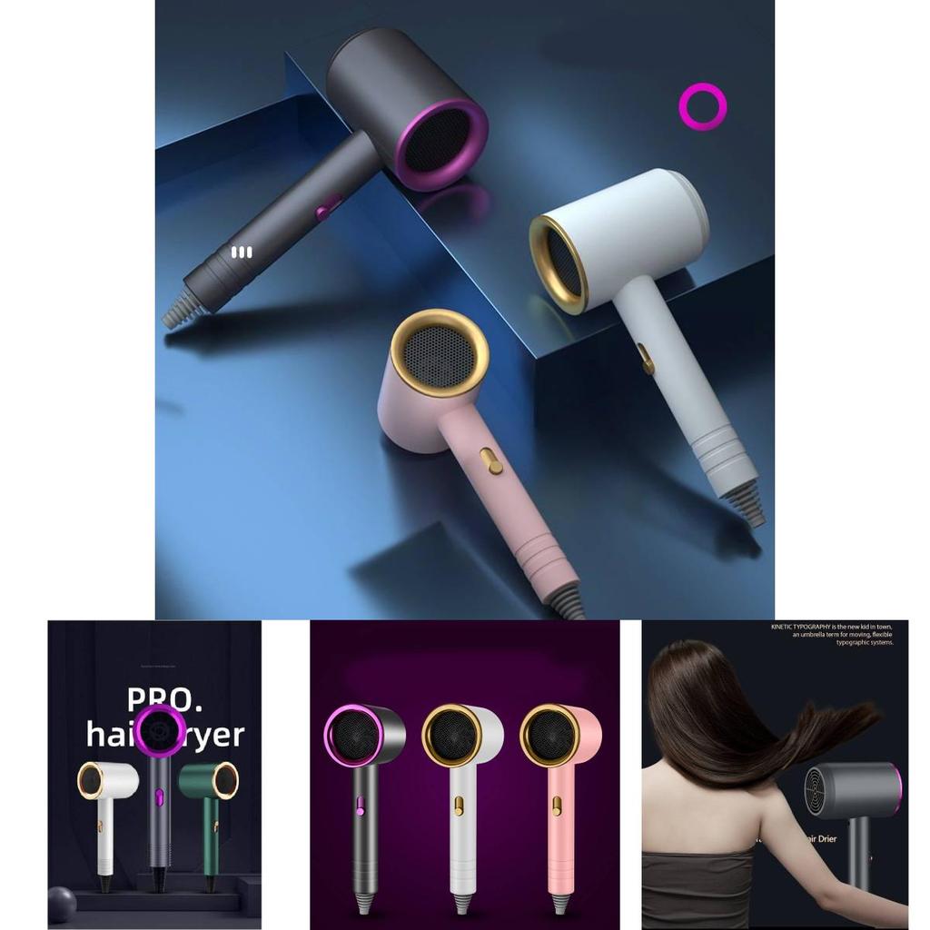 Hair Pink Dryer Professional Salon Leafless Blower Tools Student Dormitories