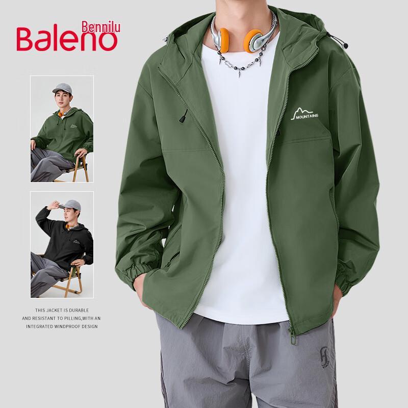 

Baleno Men s JPB Mountain Graphic Hooded Jacket 5XL