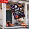 2D Flat - 2D Flat Trick Or Treat On Halloween Without Candy_ Funny Ghosts_ Skeletons_ Pumpkins_ Garden Flags_3 (1)- Outdoor Garden Flag Double-Sided H