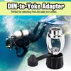 Brass DIN Regulator to Yokes Converter Scubas Diving Din to Yokes Adaptor 5/8 Thread Quick Joint Connector Enduring