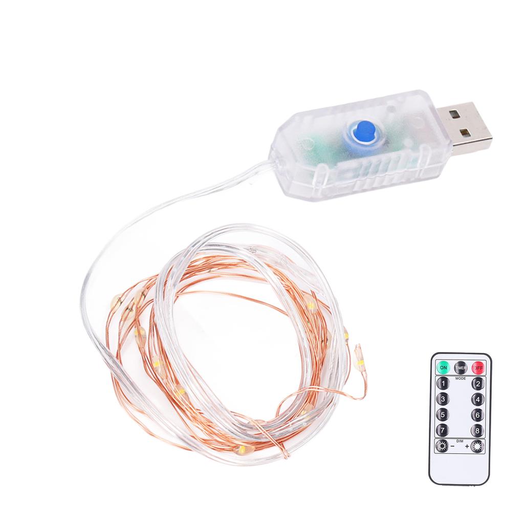 LED Lichterketten 8 Modi Hängende Sternenlichter mit Fernbedienung für Weihnachten Innen Außen