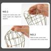 4pcs Metal Lamp Bulb Guard Clamp Vintage Light Cage Hanging Industrial Lamp Covers Pendant Decor for Home Bar