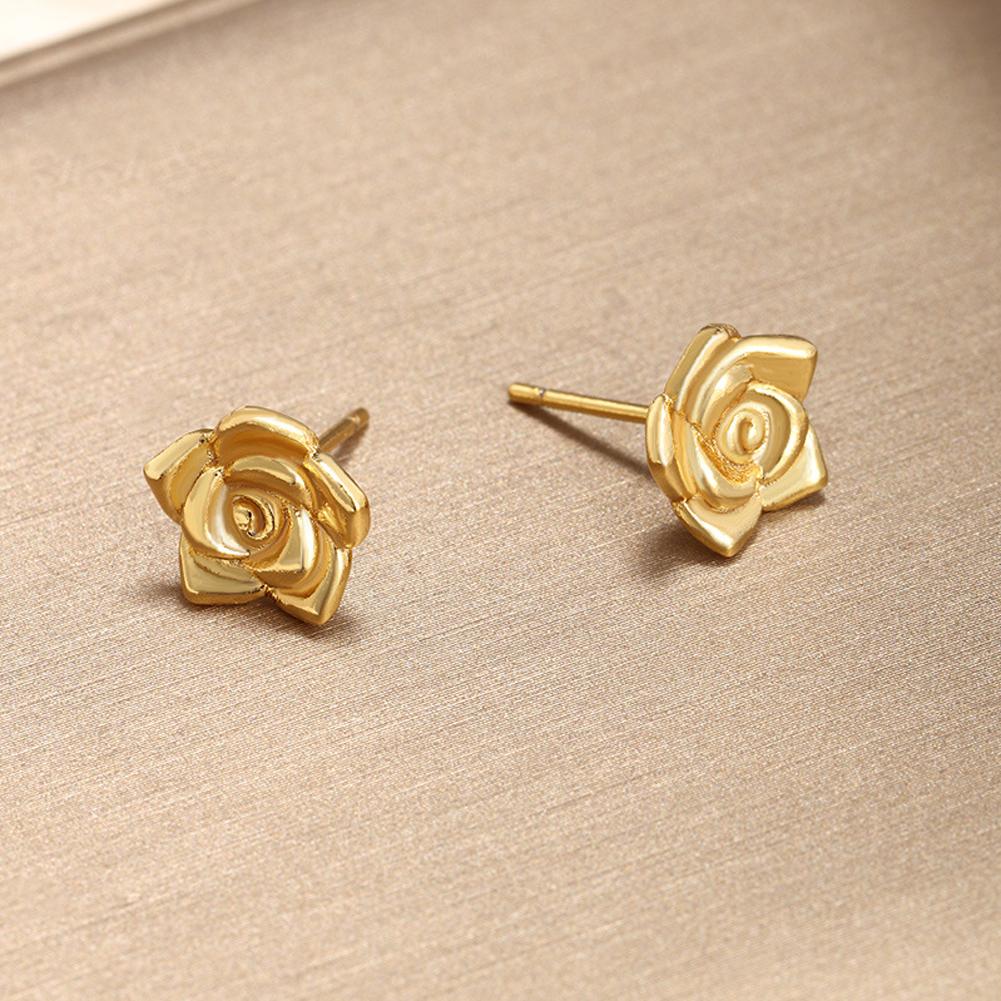 Vintage Earrings Flowers Ear Studs For Girl Simple Jewelry Fashion Classic Earrings Jewelry Party Gifts