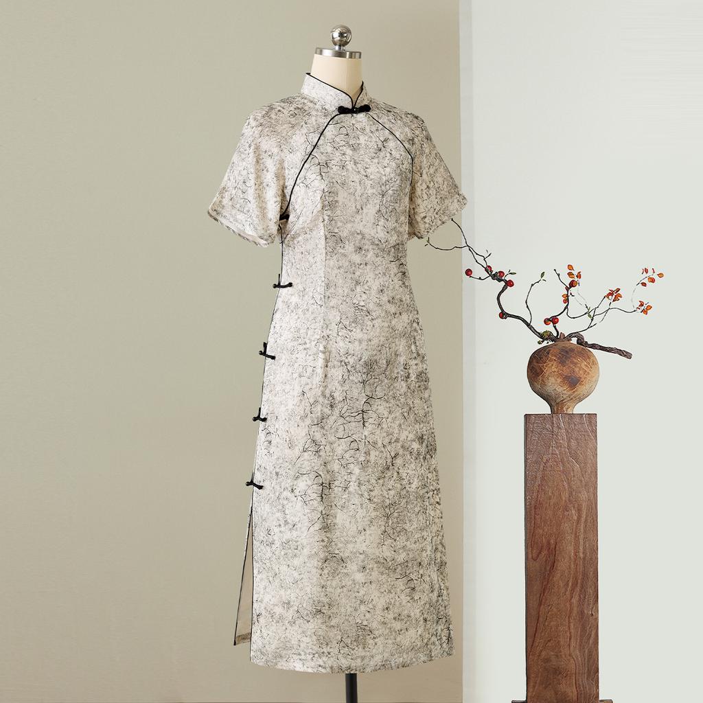 Qikai Victory Elegant Temperament Cheongsam Dress