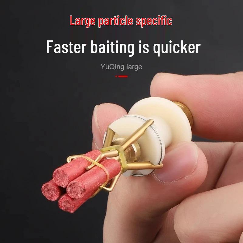 Newcomer Discount: Large Particle Rubber Band Red Worm Clip Fishing Bait Tool