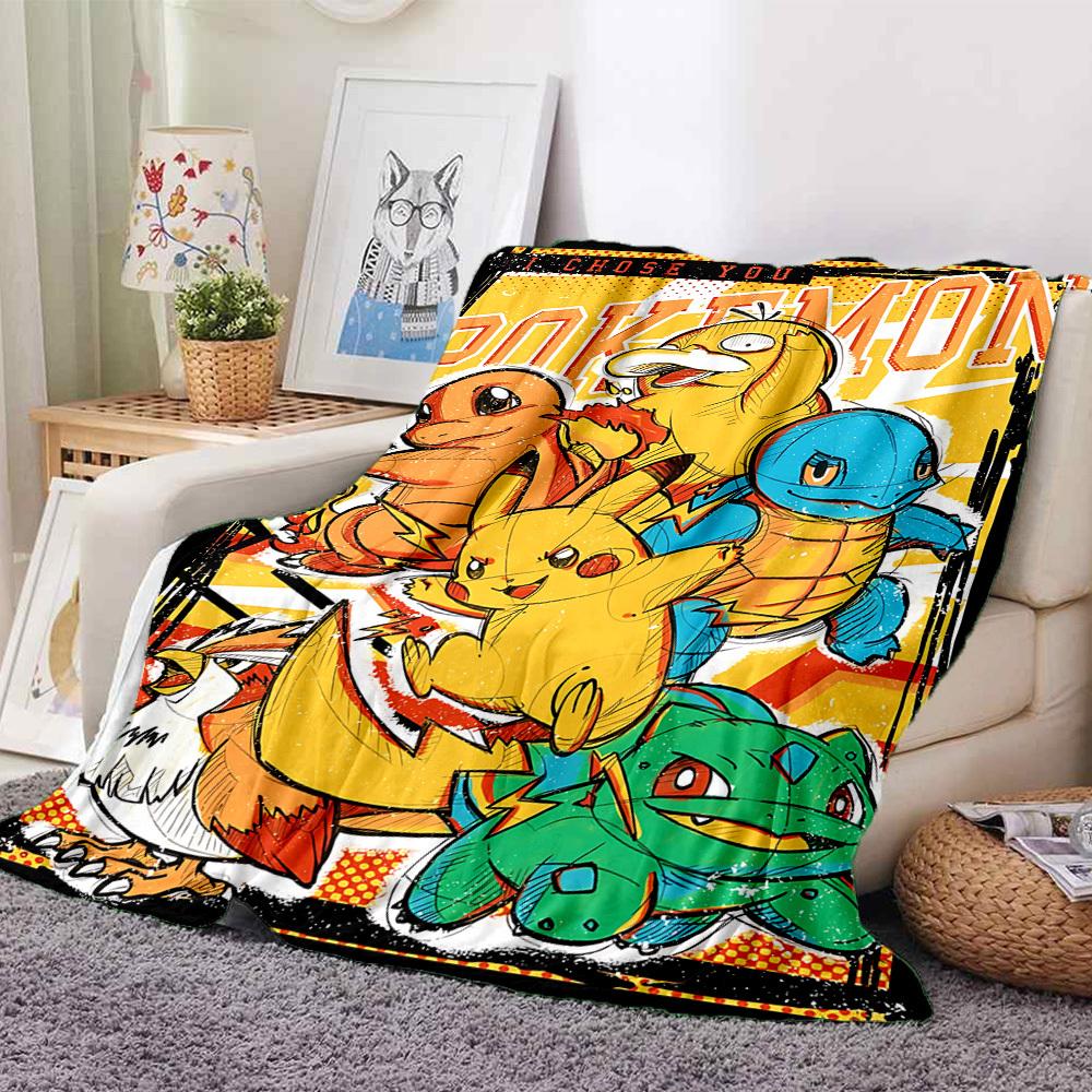 1pc Pokemon, Charmander Blanket Versatile for Couch, Office Bed