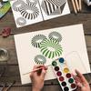 15 Pieces/set, Geometric Texture Theme, DIY Washed Hollow Painting Template, Graffiti Tool, Pet Copying Painting Plate, Geometric Theme