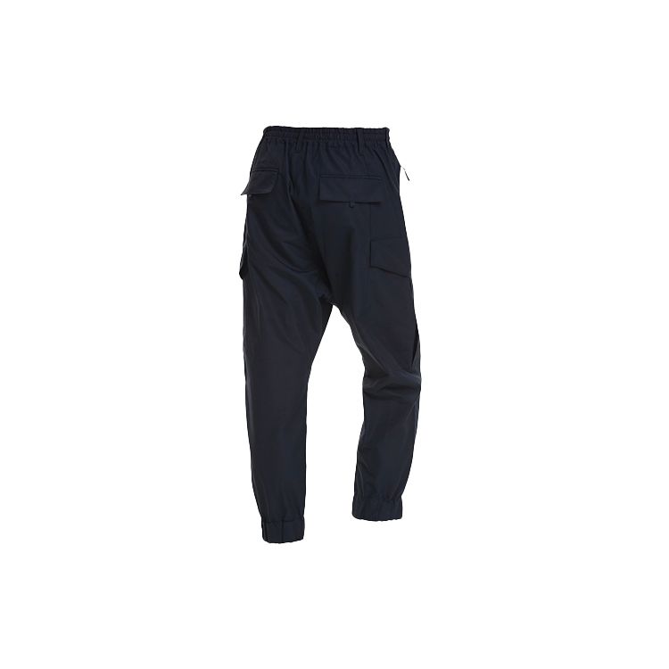Y-3 Loose Lace-Up Casual Trousers Men Bottoms Navy GK4558