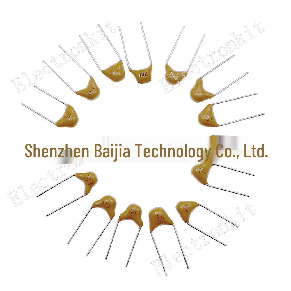 Monolithic Capacitor Set: 450 Pieces, 15 Types, 10PF-100NF, 50V