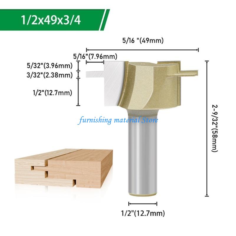 Y5GD Industrial 1/2Inch Shank Router Bit Cutter Superior Wear Resistance For Soft Metal Precise Metal Milling Tasks