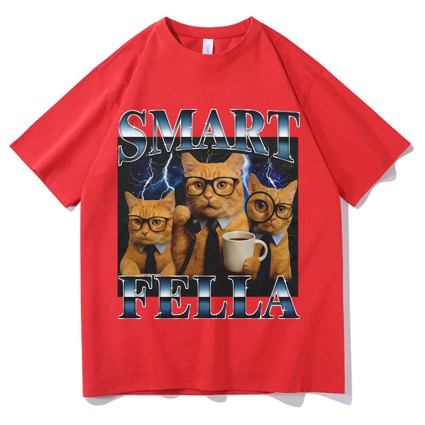 

Funny Cat Meme Graphic Tshirts Unisexs Women Fashion Oversized Tee Shirts Comfort Aesthetic Cotton Y2K Summer Short Sleeve T Shirt S