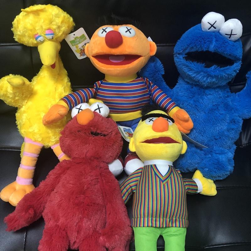 Adorável Brinquedo de Pelúcia Kaws Sesame Street Elmo Cookie Boneca de Pelúcia Macia Perfeita Para Crianças