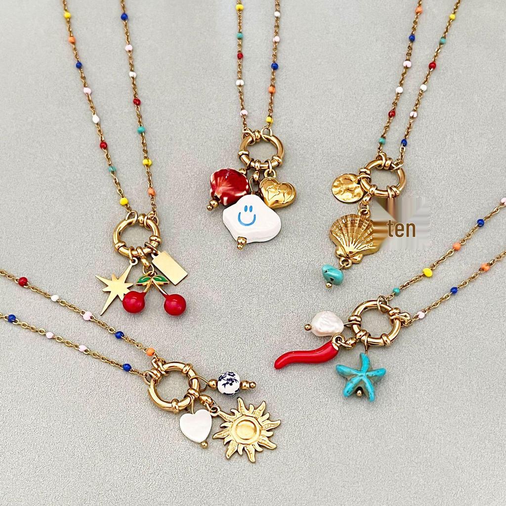 18K Gold Stainless Steel Necklace - Versatile, Non-Fading, Light Luxury for Women
