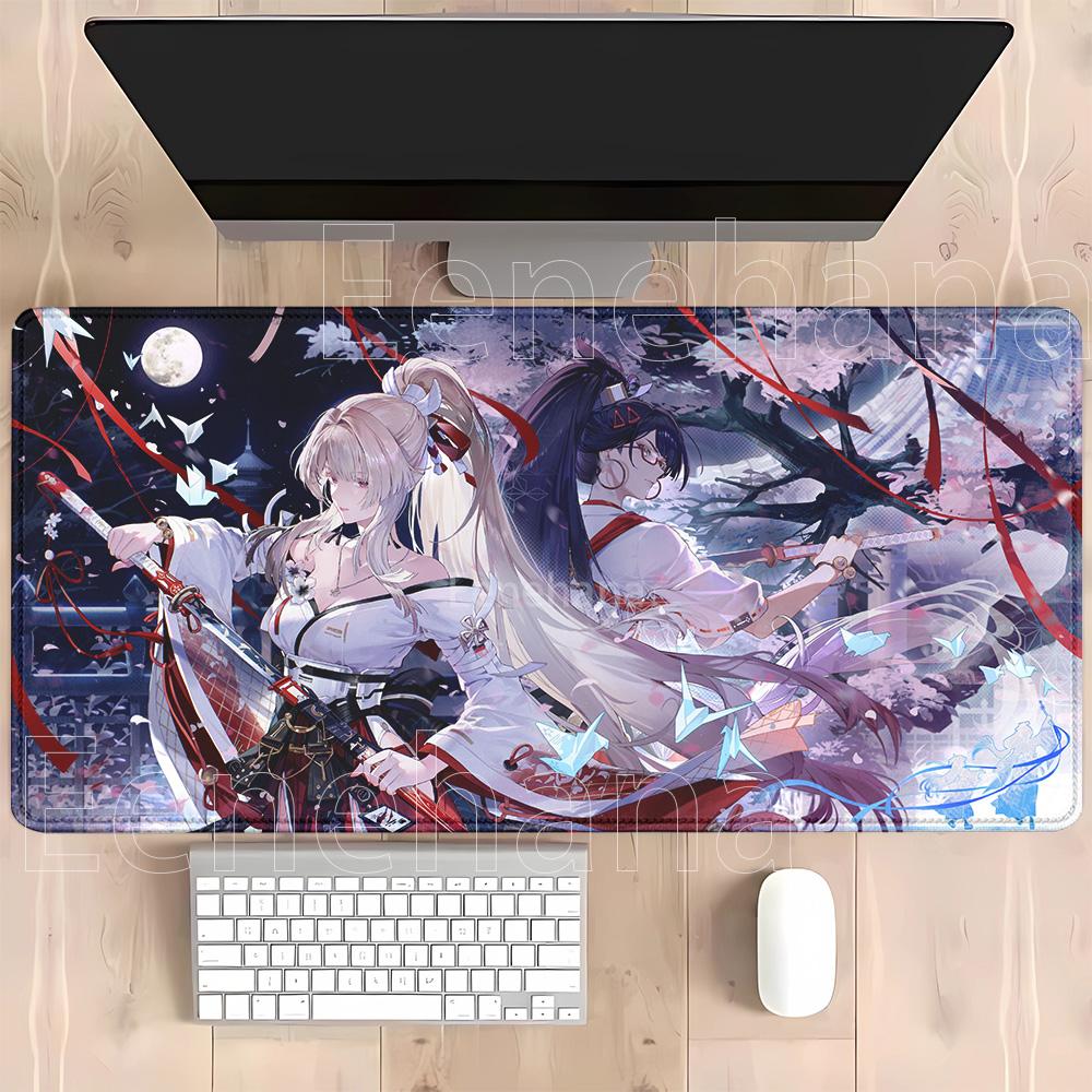 Hiyuki Gaming Wuthering Waves Mousepad Pc Office Accessories Keyboard Xxl Mouse Pad Anime Sexy Girl Rubber Hd Printing Desk Mat