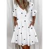 BITCED Fashion Summer Spring Short Sleeve V-Neck Casual Dresses