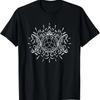 Moon Phases Triquetra Gothic Magic Wicca Witchy Goth T Shirt Vintage Washed Homme Fashion Breathable Unisex Slightly Casual