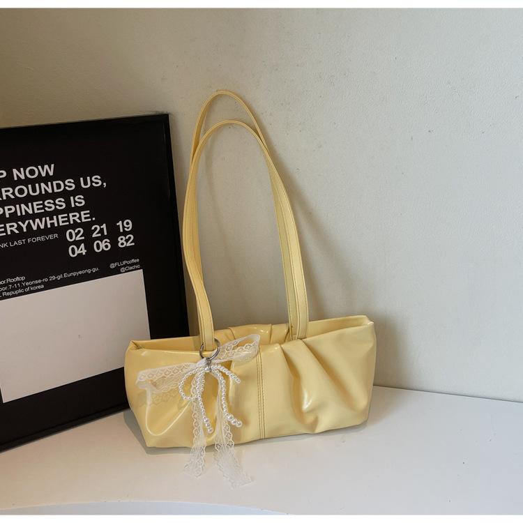 

Retro large-capacity oil wax leather bag 2025 new casual commuter shoulder bag retro portable tote bag жёлтый