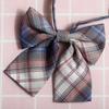 Jk Japanese Plaid Korean Version Of Collar Flower Graduate Female Collar Flower College Wind Streamer Jk Bow Shirt Accessories Sailor Suit