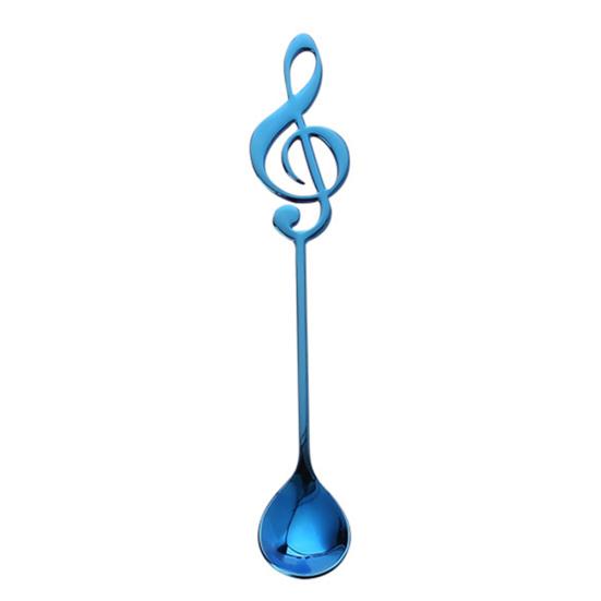 Gelato Caffè Note Musicali Cucchiaino Mescolatore Stoviglie