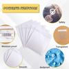 200pcs Clear Self-Adhesive Shipping Label Sleeves 11.5x14cm Waterproof Mailing Envelopes Top Loading Packing List for Businesses