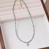2024 Trendy Clavicle Chain: Colorful Natural Stone Beaded Necklace for Women - High-End Light Luxury Jewelry