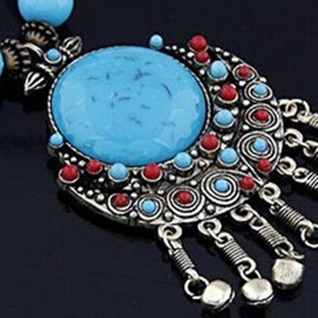 Bohemian Necklace Charms Gifts Long Decor Vacation for Women 