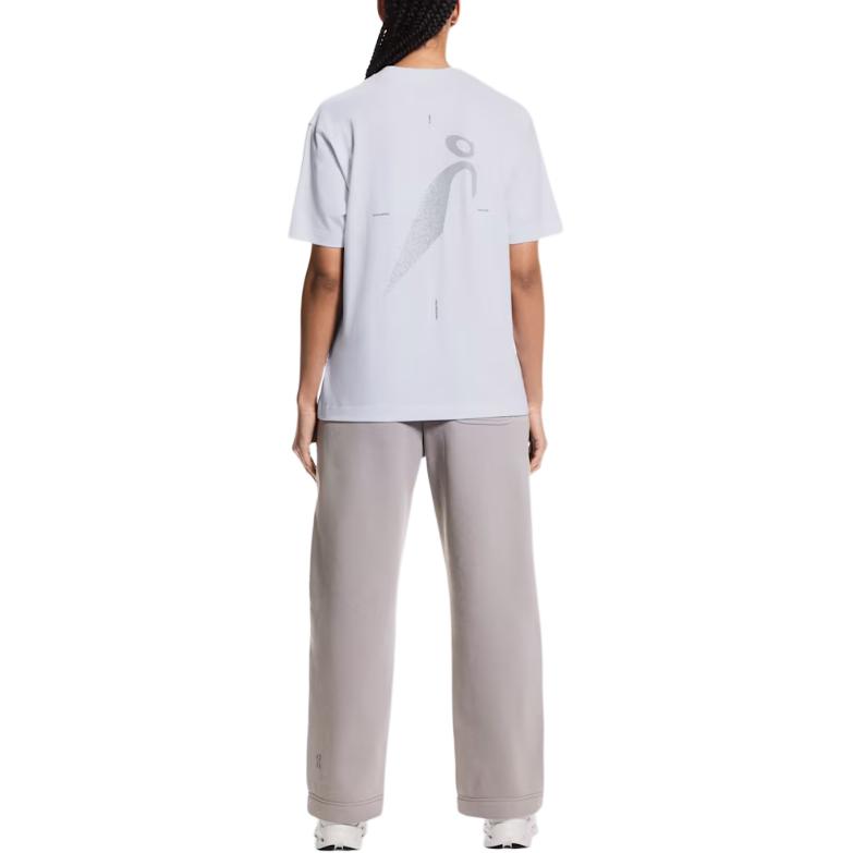 On Logo Round Neck Short Sleeve Loose T-Shirt Women Tops 1WG11840069