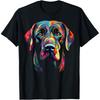 Labrador Retriever Colorful Dog Face Funny Lab Lover T Shirts Unisex Cotton Humor Streetwear Tee Short Sleeve Unisex Loose Clothing