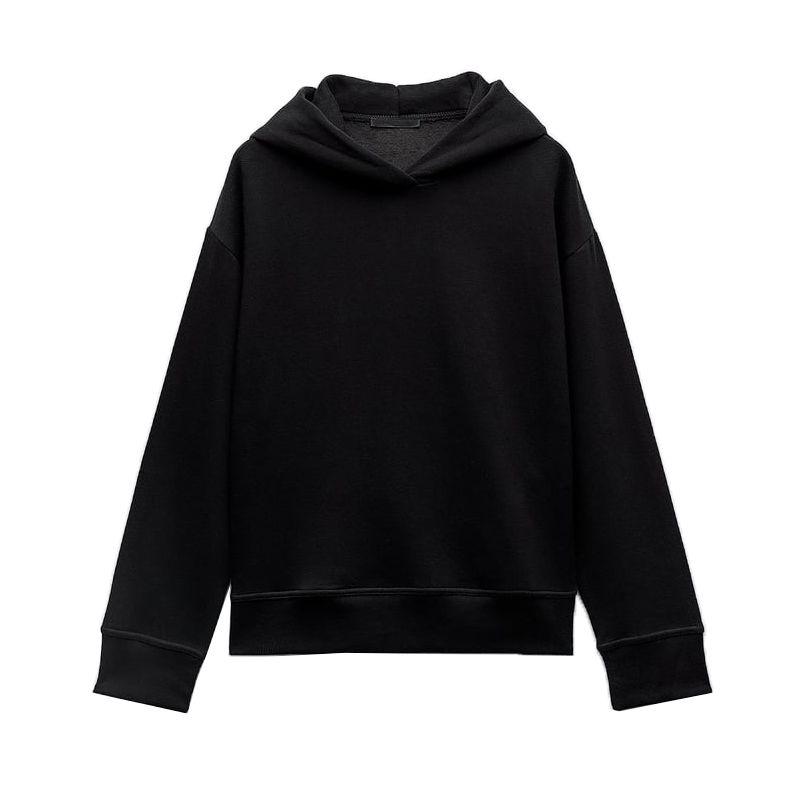 Spring New Arrival Basic Style Cotton Blended Hooded Sweatshirt 3199629 High Waist Flannel Jogger Pants 3199630