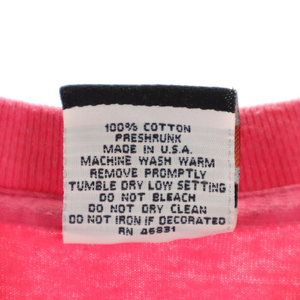 SIGNAL SPORTS 90s Made in USA Old Cow Print Short sleeve T-shirt Men's Used