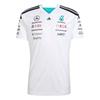 Climacool Mercedes-AMG Petronas F1 Team Absorvente de Suor Liso Slim Fit Manga Curta Camisa de Corrida Masculina tops KF0160