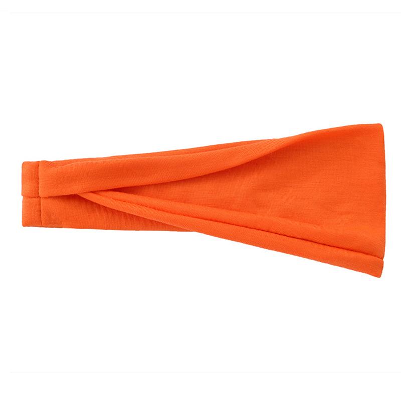 2024 New Women Solid Color Elastic Hair Bands Yoga Headband For Women Twist Cotton Wide Turban Knotted Headwrap Hair Accessories